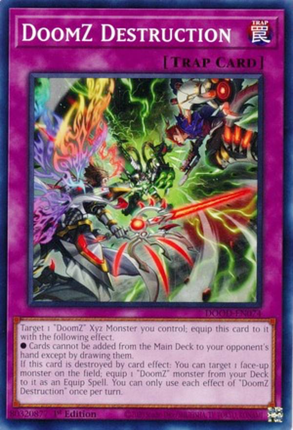 遊戯王 DOOD-EN074 終刻決壊 DoomZ Destruction (英語版 1st Edition ノーマル) Doom of Dimensions