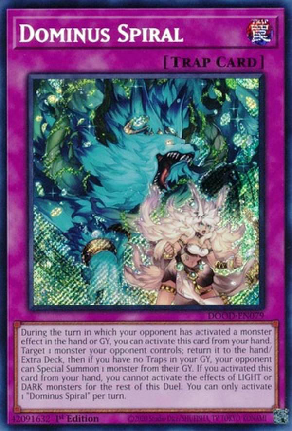 遊戯王 DOOD-EN079 命王の螺旋 Dominus Spiral (英語版 1st Edition シークレットレア) Doom of Dimensions