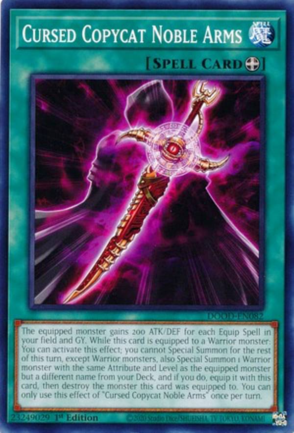 遊戯王 DOOD-EN082 Cursed Copycat Noble Arms (英語版 1st Edition ノーマル) Doom of Dimensions