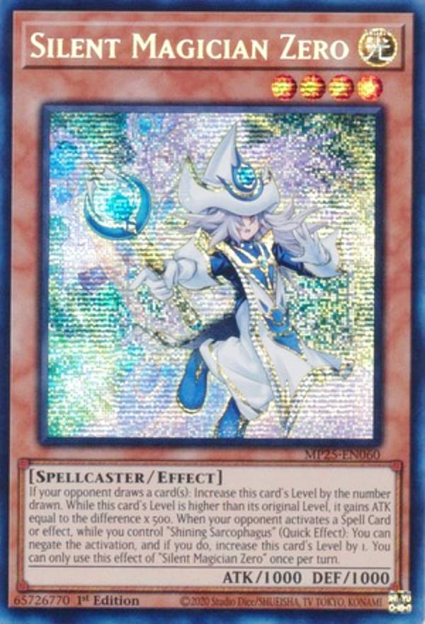 遊戯王 MP25-EN060 サイレント・マジシャン・ゼロ Silent Magician Zero (英語版 1st Edition プリズマティックシークレットレア) 2025 Mega-Pack Bundle