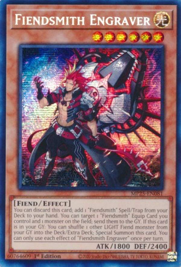 遊戯王 MP25-EN081 魔を刻むデモンスミス Fiendsmith Engraver (英語版 1st Edition プリズマティックシークレットレア) 2025 Mega-Pack Bundle
