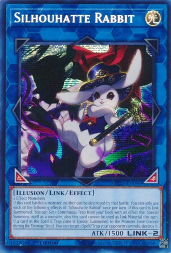 遊戯王 MP25-EN090 影法師トップハットヘア Silhouhatte Rabbit (英語版 1st Edition プリズマティックシークレットレア) 2025 Mega-Pack Bundle