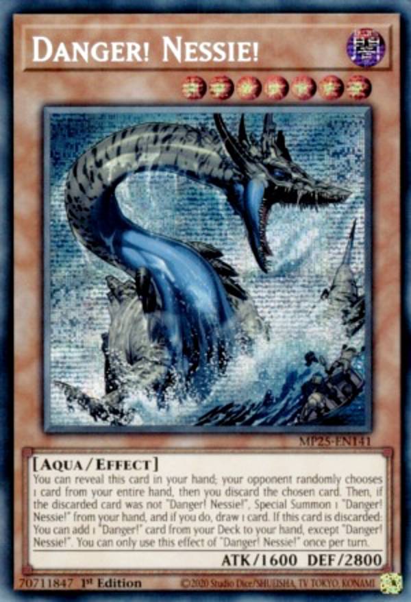 遊戯王 MP25-EN141 未界域のネッシー Danger! Nessie! (英語版 1st Edition プリズマティックシークレットレア) 2025 Mega-Pack Bundle