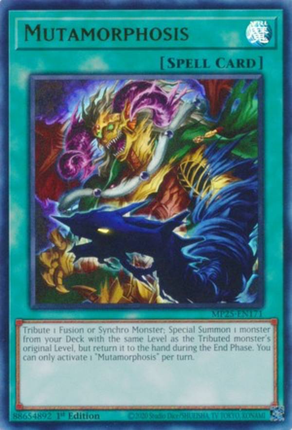 遊戯王 MP25-EN171 突然回帰 Mutamorphosis (英語版 1st Edition ウルトラレア) 2025 Mega-Pack Bundle