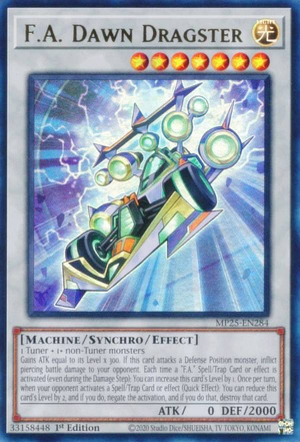 REALiZE ȥ쥫ۥӡŷԾŹ㤨ͷ MP25-EN284 FA饤ȥ˥󥰥ޥ F.A. Dawn Dragster (Ѹ 1st Edition ȥ쥢 2025 Mega-Pack BundleפβǤʤ150ߤˤʤޤ