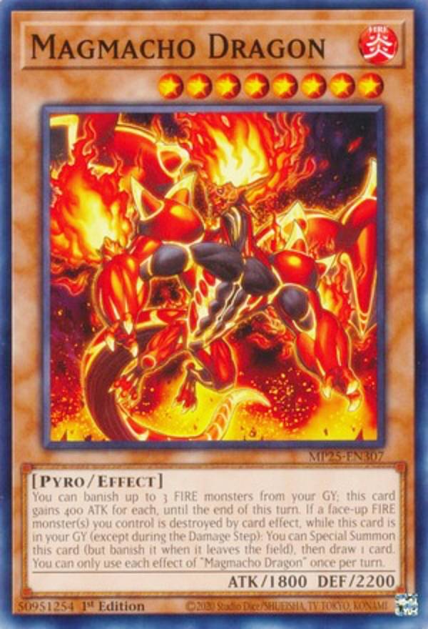 遊戯王 MP25-EN307 マグマッチョ・ドラゴン Magmacho Dragon (英語版 1st Edition ノーマル) 2025 Mega-Pack Bundle