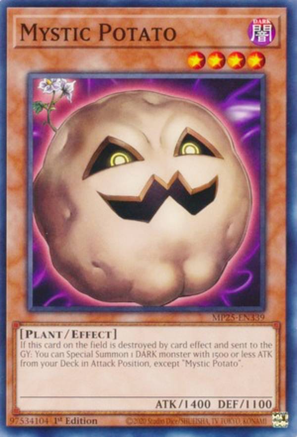 遊戯王 MP25-EN339 キラー・ポテト Mystic Potato (英語版 1st Edition ノーマル) 2025 Mega-Pack Bundle