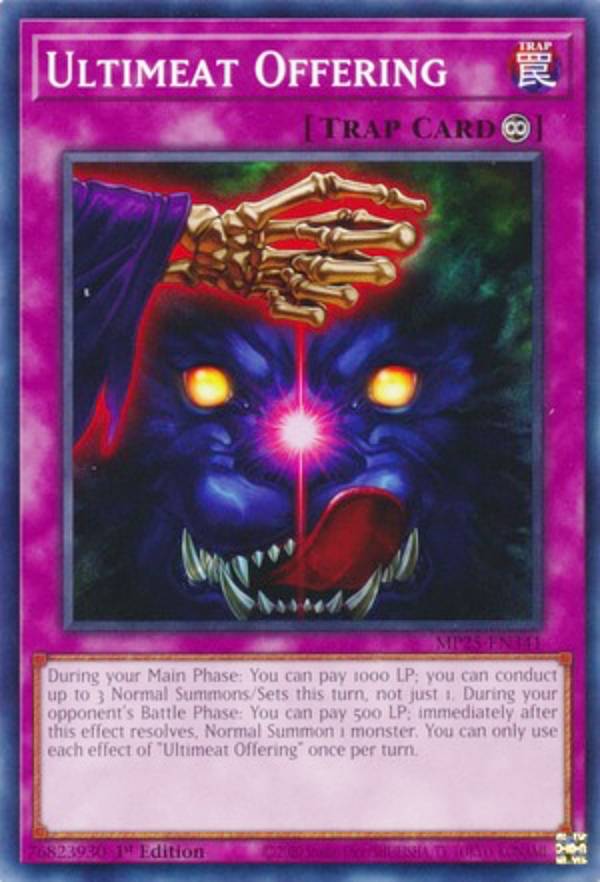 遊戯王 MP25-EN341 血肉の代償 Ultimeat Offering (英語版 1st Edition ノーマル) 2025 Mega-Pack Bundle
