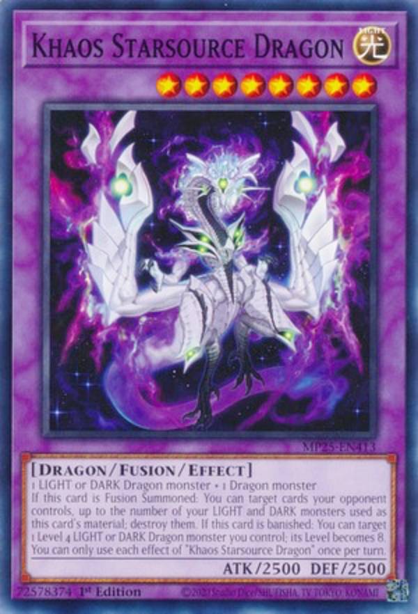 REALiZE ȥ쥫ۥӡŷԾŹ㤨ͷ MP25-EN413 θε Khaos Starsource Dragon (Ѹ 1st Edition Ρޥ 2025 Mega-Pack BundleפβǤʤ50ߤˤʤޤ