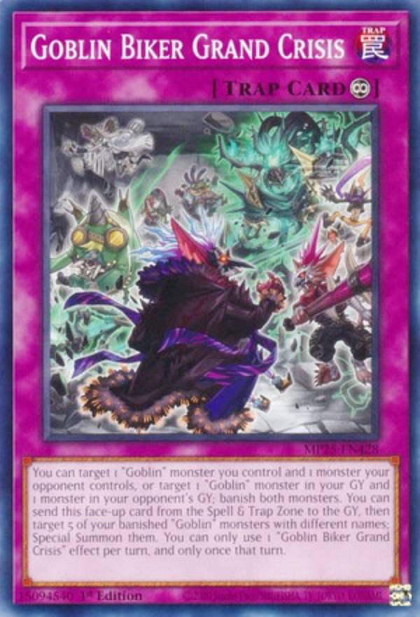 REALiZE ȥ쥫ۥӡŷԾŹ㤨ͷ MP25-EN428 ɴ Goblin Biker Grand Crisis (Ѹ 1st Edition Ρޥ 2025 Mega-Pack BundleפβǤʤ50ߤˤʤޤ