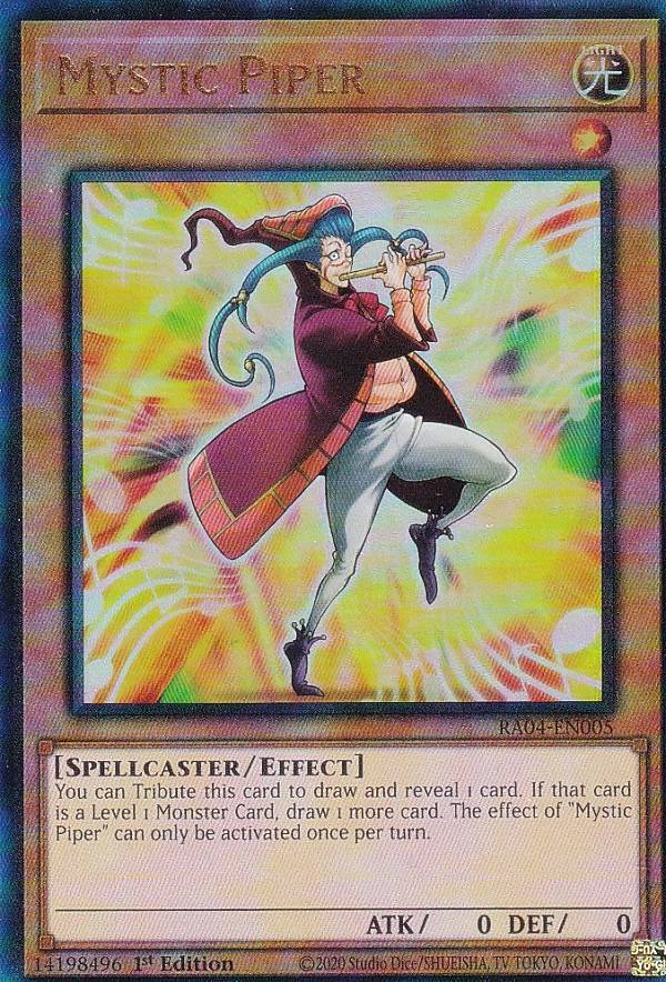 遊戯王 RA04-EN005 ミスティック・パイパー Mystic Piper (英語版 1st Edition プリズマティックアルティメットレア) Quarter Century Stampede