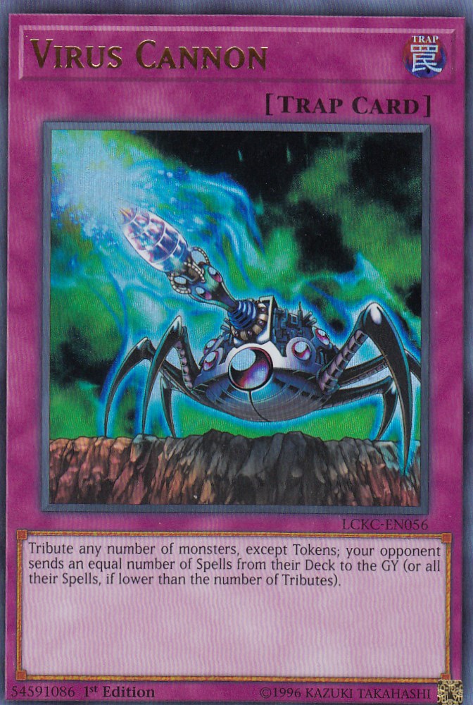 遊戯王 LCKC-EN056 魔法除去細菌兵器 Virus Cannon(英語版 1st Edition ウルトラレア) Legendary Collection