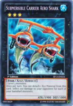 遊戯王 英語版 SP13-EN024 潜航母艦エアロ・シャーク Submersible Carrier Aero Shark(英語版 1st Edition ノーマル)【新品】