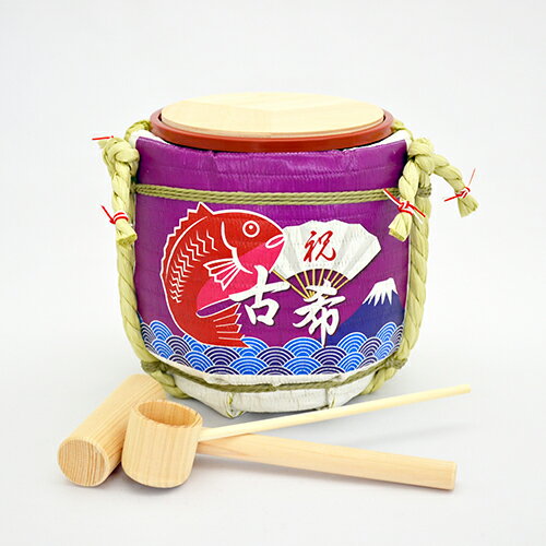 【兵庫県/岸本吉二商店(きしもときちじしょうてん)】ミニ鏡開きセット枡なし/古希(鏡割り/和/内祝い/国産/日本産/職人)