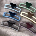 Darkheart× Hairclip ヘアクリップ バンスクリップ リボン ガーリー レディース ブラウン ライトブラウン アイボリー ダークブラウン ベビーピンク ピンク シンプル 大きめ しっかりとまる カラーバリエーション 髪飾り ヘアアクセサリー 可愛い おしゃれ 韓国