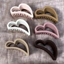 Cloud× Hairclip ヘアクリップ バンスクリップ リボン ガーリー レディース ブラウン ライトブラウン アイボリー ダークブラウン ベビーピンク ピンク シンプル 大きめ しっかりとまる カラーバリエーション 髪飾り ヘアアクセサリー 可愛い おしゃれ 韓国