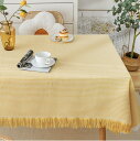 リネン風テーブルクロス イエロー テーブルクロス 自然な風合い おしゃれ 可愛い 90x150 北欧 韓国 リネン風 シンプル 長方形 丸洗い可 テーブルカバー 食卓カバー かわいい