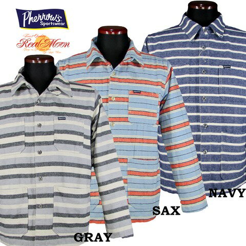 Rakuten - PHERROW'S SHIRT COVERALL BORDERNo.19SPCOS1