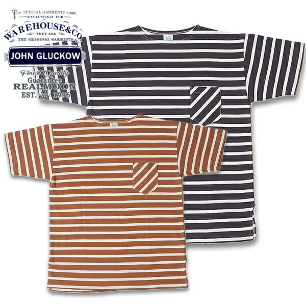 JOHN GLUCKOW Tee No.JGCS09DECK "デッキ T" ジョングラッコー 半袖 Tシャツ WAREHOUSE ウエアハウス メンズファッション アメカジ