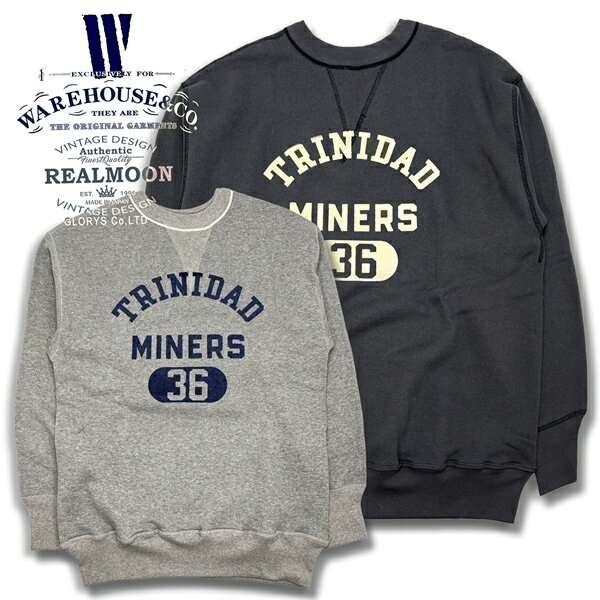 WAREHOUSE スウェットシャツ No.WHC-401TRI25 "Lot 401・トリニダード" ウエアハウス スウェット トレーナー セットインスリーブ クルーネック 両V メンズファッション アメカジ