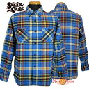 SUGAR CANE TWILL CHECK WORK SHIRT