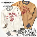 TOYS McCOY BIG WAFFLE CREW NECK TEE "U.S.MARINES"Style No,/TMC1950