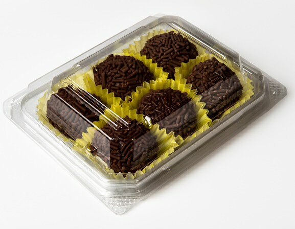 (0812)BRIGADEIRO 6UNIDADES チョコスプレーソフトキャンディー6個　チョコ味　チョコスプレー　柔らかいチョコ　コンデンスミルク 2