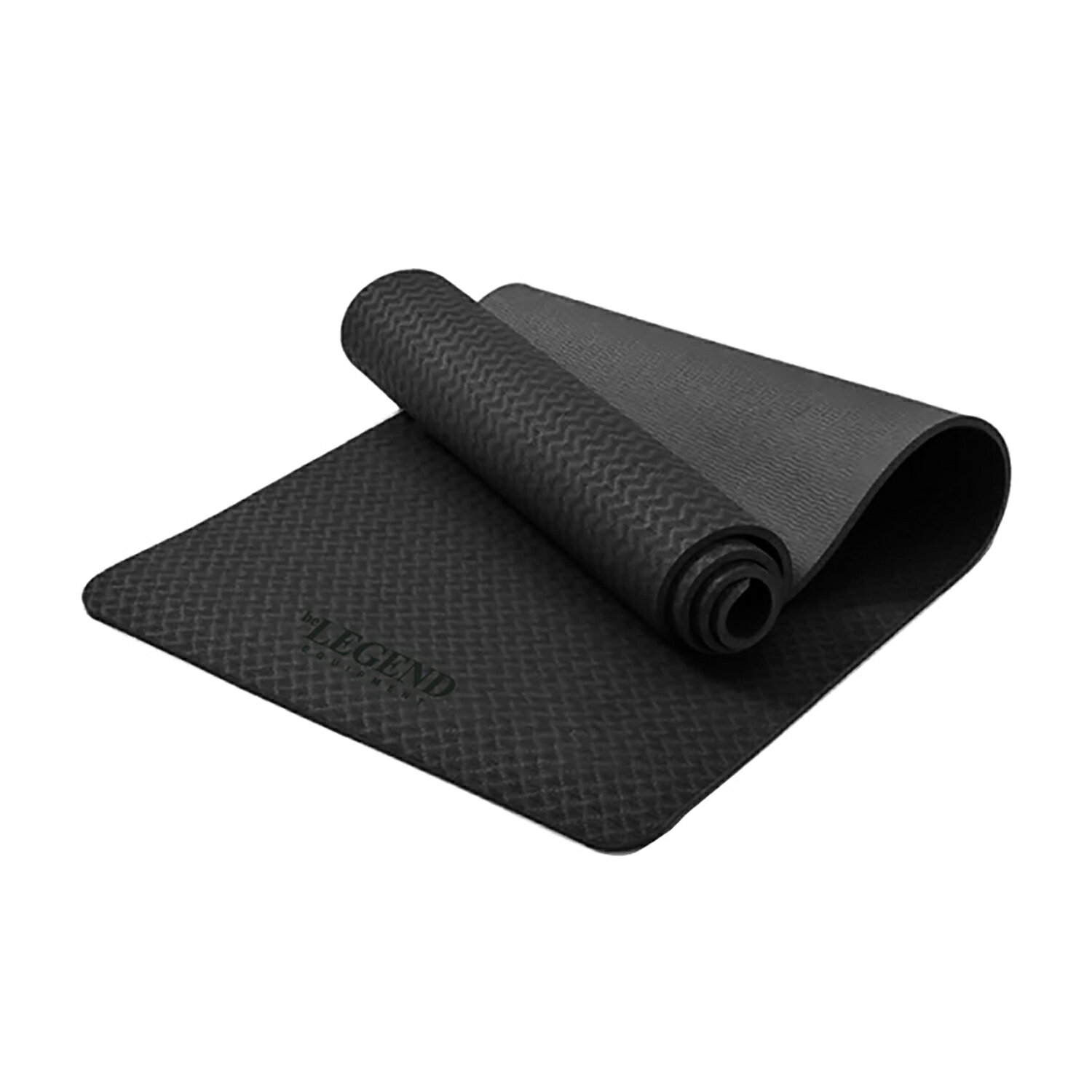 【LINE登録で最大1000円OFF】be LEGEND EQUIPMENT YOGA MAT 【BLACK】(ヨガマット 6mm ストラップ付き)(ヨガ ピラティス ストレッチ)