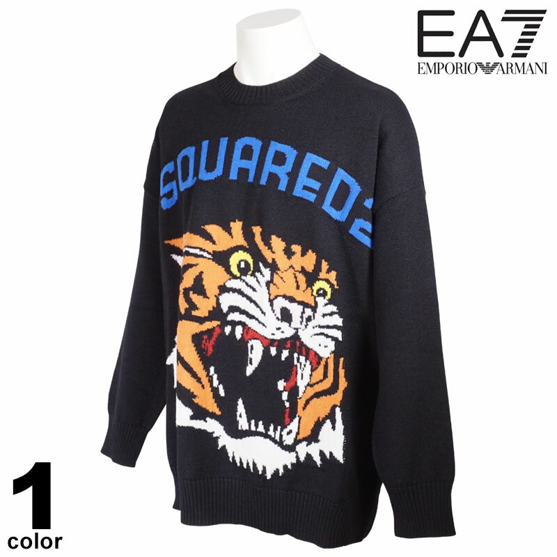 セール 20%OFF DSQUARED2 ディースクエアード2 ニット メンズ 秋冬 トラ ストリート ロゴ 18-7001-52