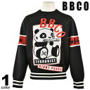 セール 30%OFF BBCO ビビコ 長袖 ニット メンズ 秋冬 クルーネック パンダデザイン セーター ロゴ 35-7011-01a(4)