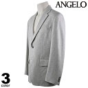 セール 30%OFF ANGELO アンジェロ テーラージャケット メンズ 秋冬 日本製 カシミヤ ロゴ 35-4106-04
