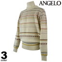セール 30%OFF ANGELO アンジェロ カシミヤニット メンズ 秋冬 クルーネック カシミヤ 日本製 ロゴ 35-7023-04