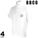 セール 30%OFF BBCO ビビコ 半袖 ポロシャツ メンズ 春夏 ジャガード 胸ポケット付き コットン 日本製 ロゴ 31-2802-01