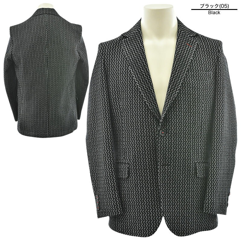 BBCO ビビコ テーラードジャケット メンズ 秋冬 総柄 日本製 フォーマル ロゴ 57-4153-01