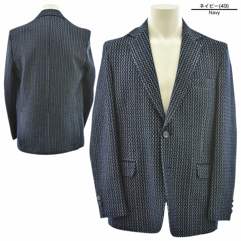 BBCO ビビコ テーラードジャケット メンズ 秋冬 総柄 日本製 フォーマル ロゴ 57-4153-01