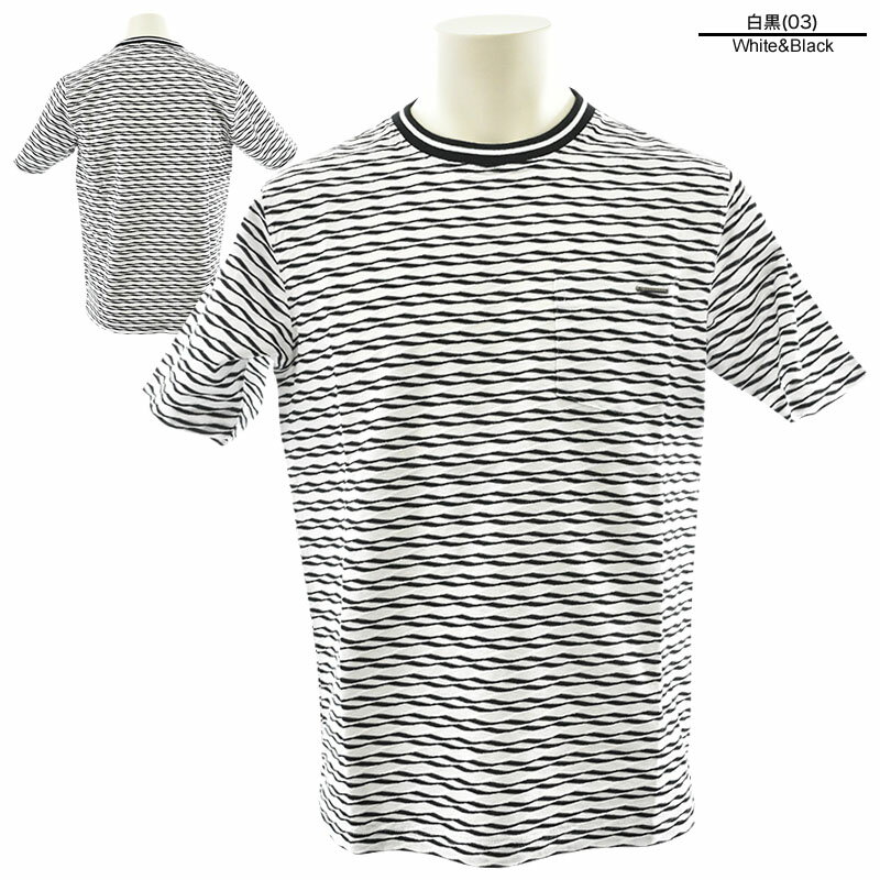 ANGELO アンジェロ 半袖 カットソー メンズ 2025春夏 ボーダー 丸首 クルーネック 綿100% Tシャツ 日本製 51-2502-04