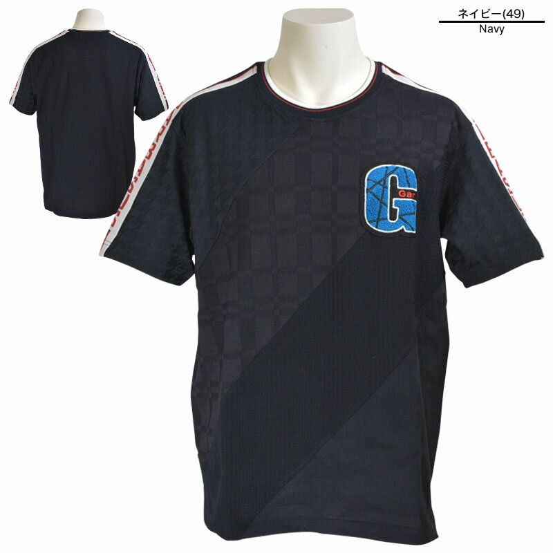 セール 70%OFF ANGELO GARBASUS アンジェロガルバス 半袖 ニット メンズ 春夏 ライン ロゴ 13-2503-03