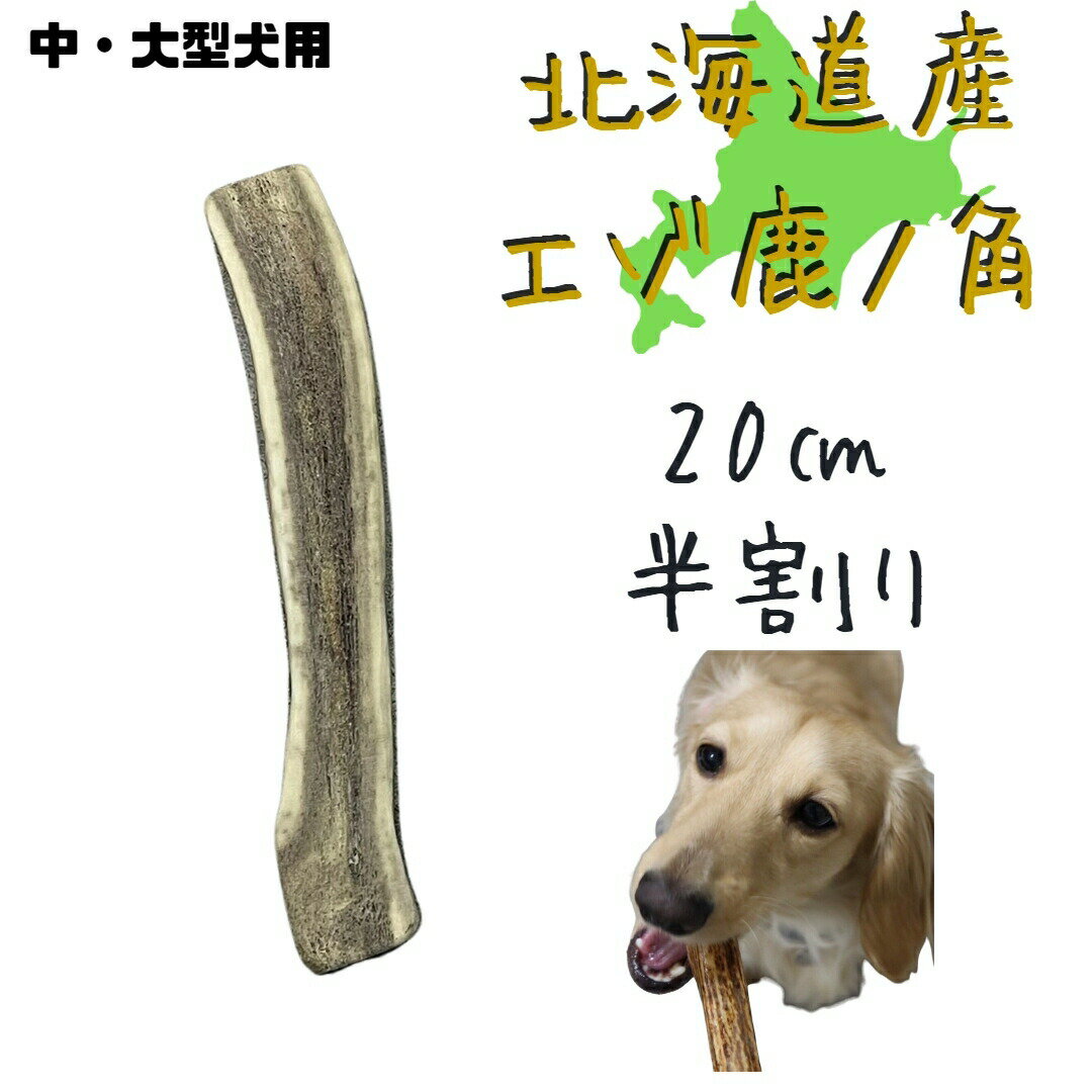 【20％ポイントパック】鹿の角 20センチ 半割り 1本 道産 北海道産北海道 犬のおやつ 蝦夷鹿 鹿角 鹿の角 半割 犬 長持ち 犬用品 犬用 おもちゃ ペットグッズ ペット デンタルケア いぬ ドッグ 歯みがき 小型犬 中型犬 大型犬 ペット用品 ガム 犬のガムのサムネイル