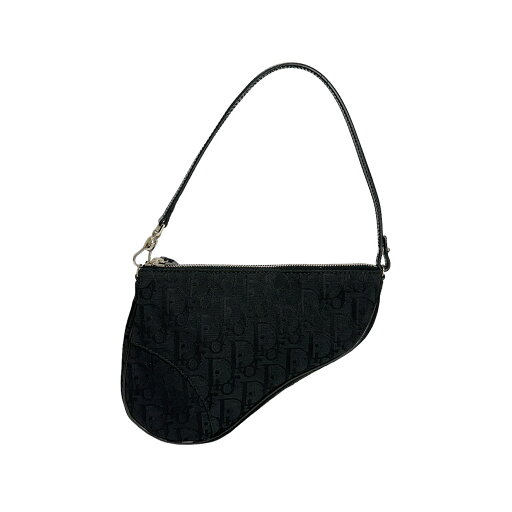Christian Dior ディオール トロッター サドルポーチ ブラック 鞄 13047 Christian Dior ディオール トロッター サドルポーチ ブラック 鞄 13047