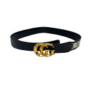 GUCCI グッチ GG柄 ベルト ネイビー 12527