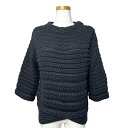 CHANEL シャネル ニットトップ ブラック コットン レディース 16931