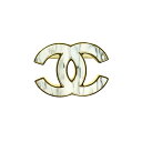 CHANEL シャネル ココ ブローチ ゴールド ホワイト アクセサリー 17098(4)