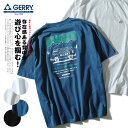 Tシャツ GERRY ジェリー オールドバス バックプリント ブランド カットソー 半袖 メンズ 6.3oz リラックスフィット アウトドア 夏用 夏服