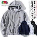 パーカー メンズ ブランド ロゴワッペン FRUIT OF THE LOOM フルーツオブザルーム 裏起毛 ビッグシルエット ストリート アメカジ sk