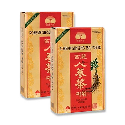 ● 高麗人参茶 GOLD 100包+100包 (木箱) ギフト用 粉末茶 健康茶 伝統茶 韓国お茶 韓国飲み物