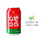 ●訳アリセール【送料無料】SFC Bio スイカソーダ 350ml x 24缶 韓国 飲み物 炭酸飲料 TikTok youtube【一部地域追加送料】賞味期間4月20日