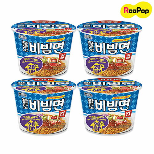 ● ビビン麺カップ麺 115g x 4個 ★ BTSソウルフード★韓国食品　ラーメン　韓国　新大久保　インスタントラーメン　インスタグラム