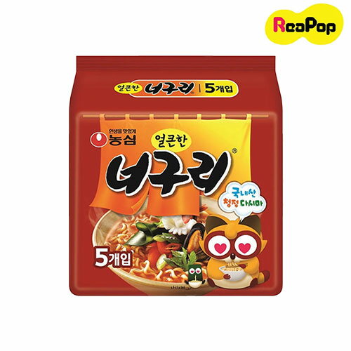 ●農心 ノグリウドン 5袋入り ◆ ノグリラーメン ノンシン NONGSHIM 輸入食品 輸入食材 韓国食材 韓国料理 韓国土産 乾麺 インスタントラーメン 辛い ノグリうどん  ★楽天最安値挑戦★ のぐり RtA nooddle