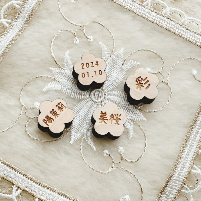 【同時購入限定】ミニミニ桃名前札 生年月日orお名前彫刻 国産紀州熊野檜使用