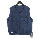 【中古】未使用 FreshService フレッシュサービス 23AW PERTEX QUANTUM REVERSIBLE PADDING VEST FSW-23-DW-177 NAVY M タグ付き パーテックス クァンタム リバーシブル ベスト メンズ20018189